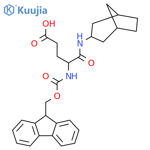 4-({bicyclo3.2.1octan-3-yl}carbamoyl)-4-({(9H-fluoren-9-yl)methoxycarbonyl}amino)butanoic acid structure
