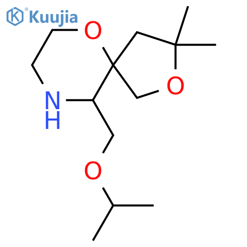 3,3-dimethyl-10-(propan-2-yloxy)methyl-2,6-dioxa-9-azaspiro4.5decane structure