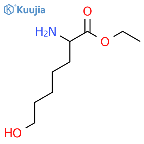 ethyl 2-amino-7-hydroxyheptanoate structure