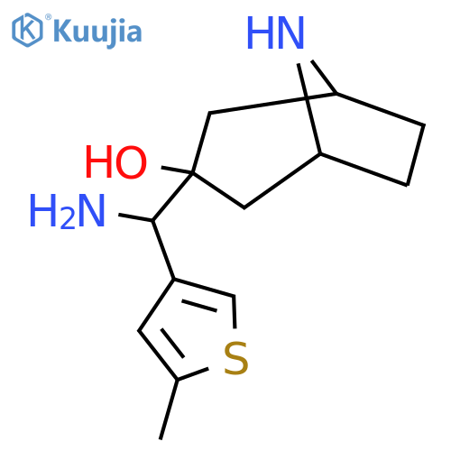 3-amino(5-methylthiophen-3-yl)methyl-8-azabicyclo3.2.1octan-3-ol structure