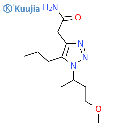 2-1-(4-methoxybutan-2-yl)-5-propyl-1H-1,2,3-triazol-4-ylacetamide structure
