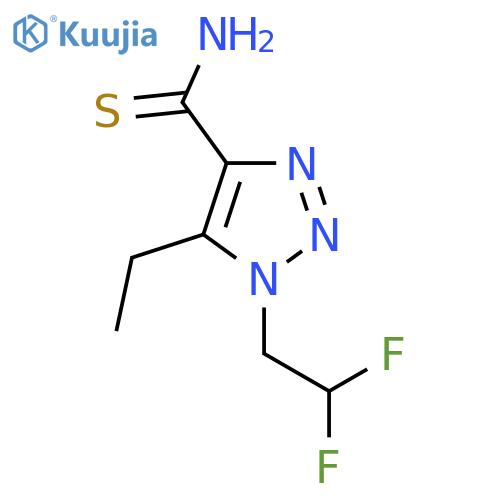 1-(2,2-difluoroethyl)-5-ethyl-1H-1,2,3-triazole-4-carbothioamide structure
