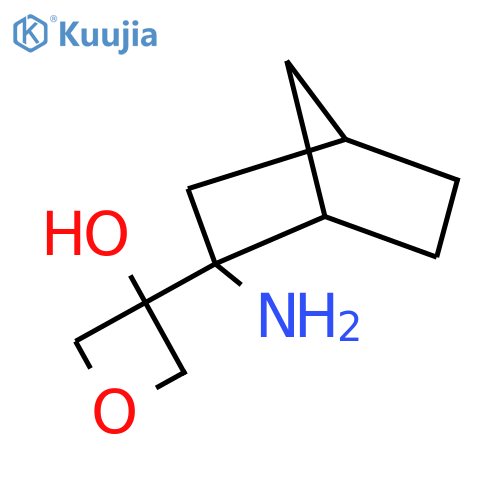3-{2-aminobicyclo2.2.1heptan-2-yl}oxetan-3-ol structure