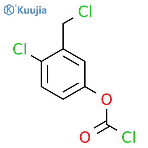 4-chloro-3-(chloromethyl)phenyl chloroformate structure