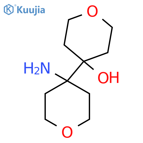 4-(4-aminooxan-4-yl)oxan-4-ol structure