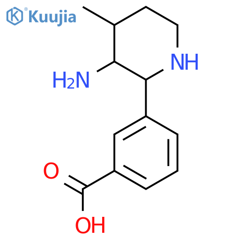 3-(3-amino-4-methylpiperidin-2-yl)benzoic acid structure