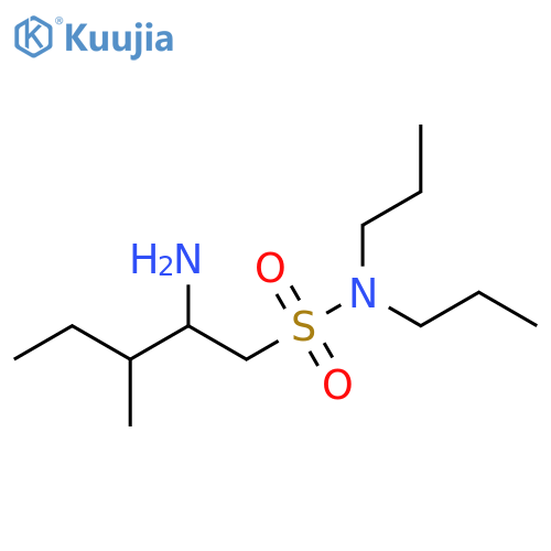 2-amino-3-methyl-N,N-dipropylpentane-1-sulfonamide structure
