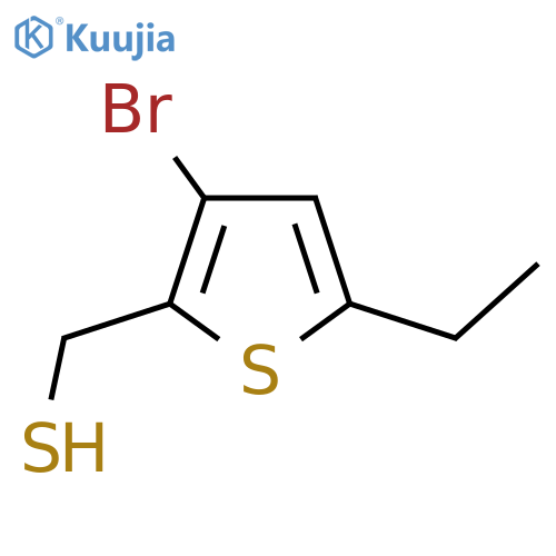 (3-bromo-5-ethylthiophen-2-yl)methanethiol structure