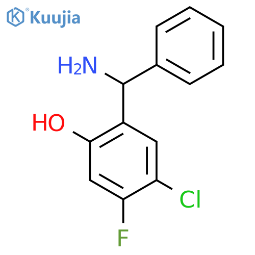 2-amino(phenyl)methyl-4-chloro-5-fluorophenol structure