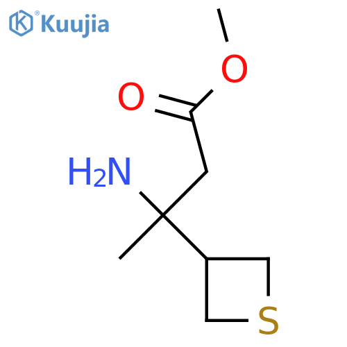 methyl 3-amino-3-(thietan-3-yl)butanoate structure