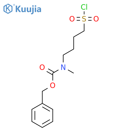 benzyl N-4-(chlorosulfonyl)butyl-N-methylcarbamate structure