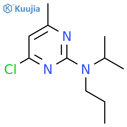 4-chloro-6-methyl-N-(propan-2-yl)-N-propylpyrimidin-2-amine structure