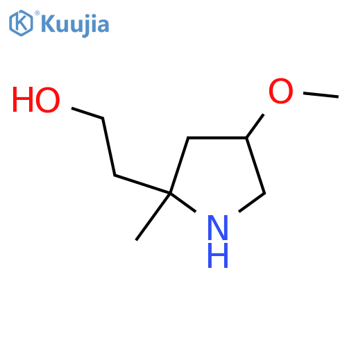 2-(4-methoxy-2-methylpyrrolidin-2-yl)ethan-1-ol structure