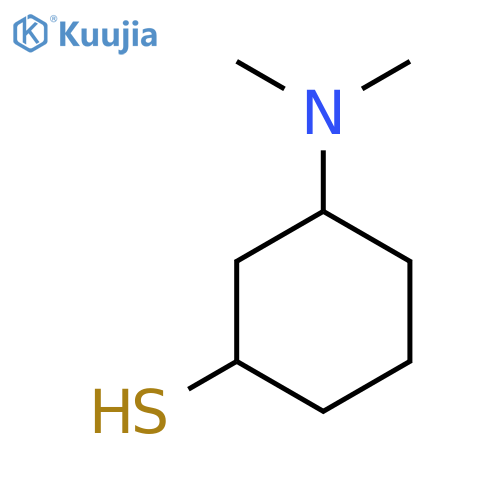 3-(dimethylamino)cyclohexane-1-thiol structure