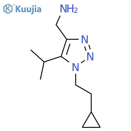 1-(2-cyclopropylethyl)-5-(propan-2-yl)-1H-1,2,3-triazol-4-ylmethanamine structure