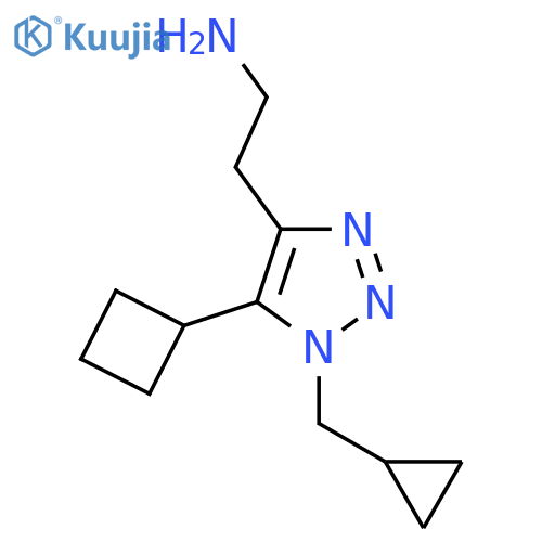 2-5-cyclobutyl-1-(cyclopropylmethyl)-1H-1,2,3-triazol-4-ylethan-1-amine structure
