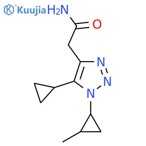 2-5-cyclopropyl-1-(2-methylcyclopropyl)-1H-1,2,3-triazol-4-ylacetamide structure