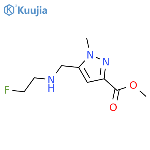 methyl 5-{(2-fluoroethyl)aminomethyl}-1-methyl-1H-pyrazole-3-carboxylate structure