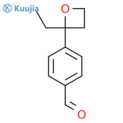 4-(2-Ethyloxetan-2-yl)benzaldehyde structure