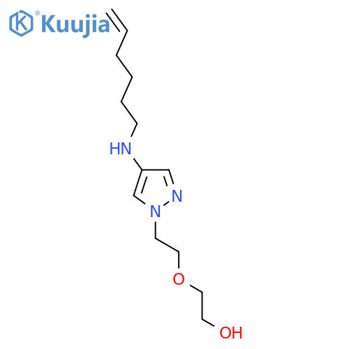 2-(2-{4-(hex-5-en-1-yl)amino-1H-pyrazol-1-yl}ethoxy)ethan-1-ol structure