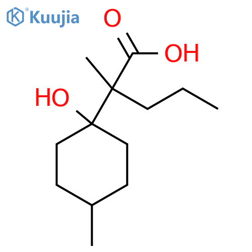 2-(1-Hydroxy-4-methylcyclohexyl)-2-methylpentanoic acid structure