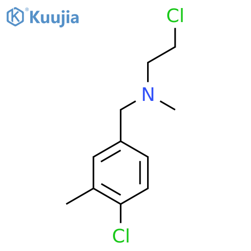 (4-chloro-3-methylphenyl)methyl(2-chloroethyl)methylamine structure