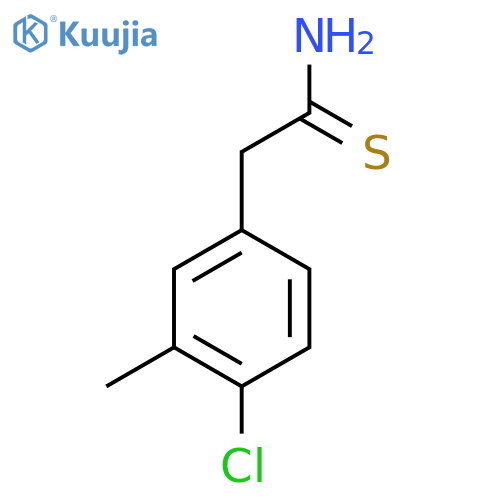 2-(4-chloro-3-methylphenyl)ethanethioamide structure