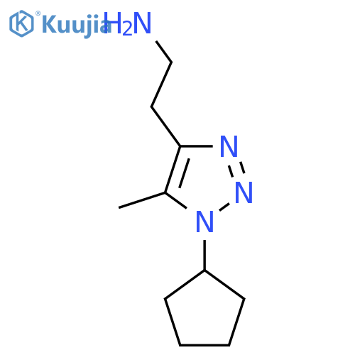 2-(1-cyclopentyl-5-methyl-1H-1,2,3-triazol-4-yl)ethan-1-amine structure