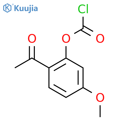 2-acetyl-5-methoxyphenyl chloroformate structure