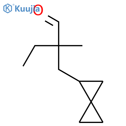 2-methyl-2-({spiro2.2pentan-1-yl}methyl)butanal structure