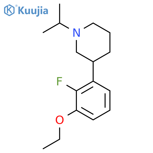 3-(3-ethoxy-2-fluorophenyl)-1-(propan-2-yl)piperidine structure