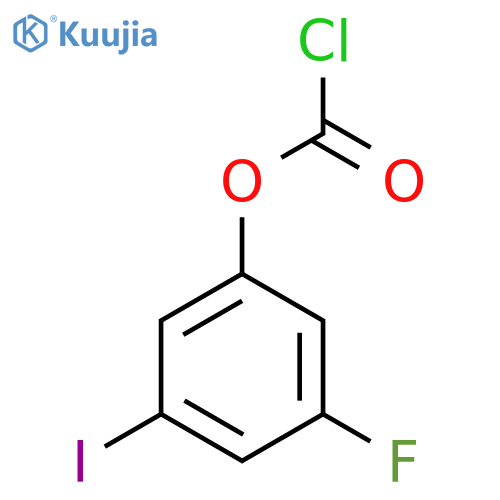 3-fluoro-5-iodophenyl chloroformate structure