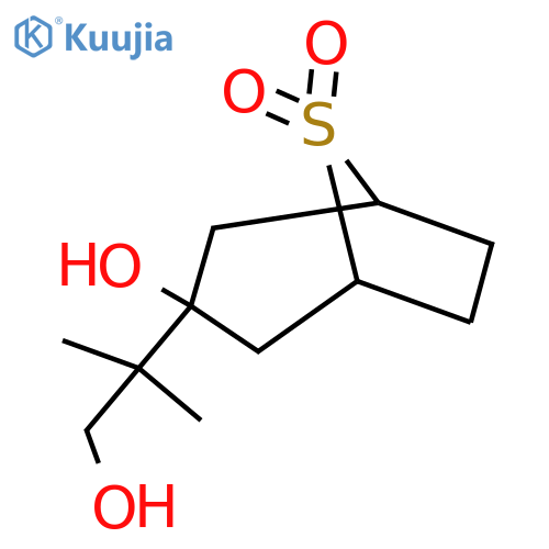3-hydroxy-3-(1-hydroxy-2-methylpropan-2-yl)-8lambda6-thiabicyclo3.2.1octane-8,8-dione structure