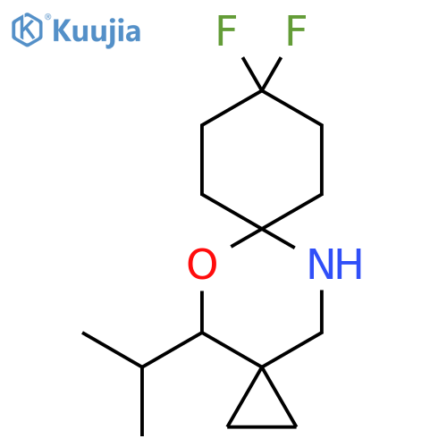 9,9-difluoro-4-(propan-2-yl)-5-oxa-12-azadispiro2.2.5^{6}.2^{3}tridecane structure