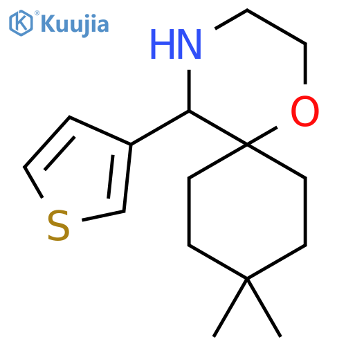 9,9-dimethyl-5-(thiophen-3-yl)-1-oxa-4-azaspiro5.5undecane structure