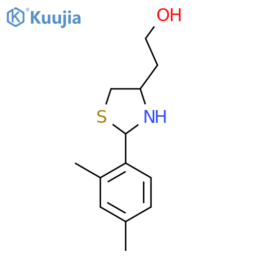 2-2-(2,4-dimethylphenyl)-1,3-thiazolidin-4-ylethan-1-ol structure