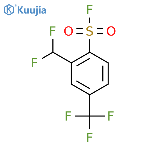 2-(difluoromethyl)-4-(trifluoromethyl)benzene-1-sulfonyl fluoride structure