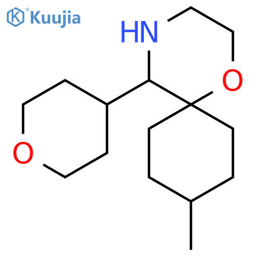 9-methyl-5-(oxan-4-yl)-1-oxa-4-azaspiro5.5undecane structure