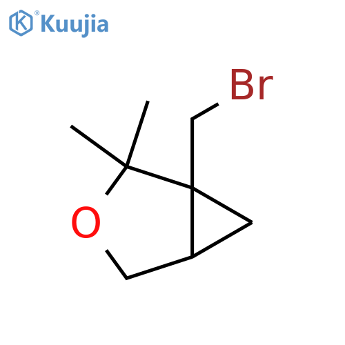 1-(bromomethyl)-2,2-dimethyl-3-oxabicyclo3.1.0hexane structure