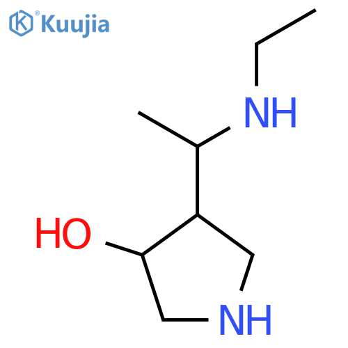 4-1-(ethylamino)ethylpyrrolidin-3-ol structure