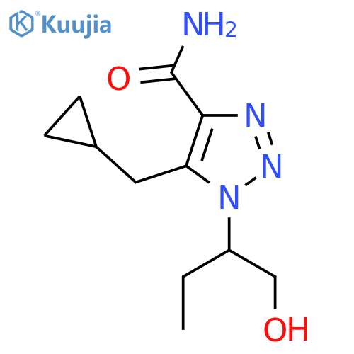 5-(cyclopropylmethyl)-1-(1-hydroxybutan-2-yl)-1H-1,2,3-triazole-4-carboxamide structure