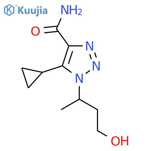 5-cyclopropyl-1-(4-hydroxybutan-2-yl)-1H-1,2,3-triazole-4-carboxamide structure