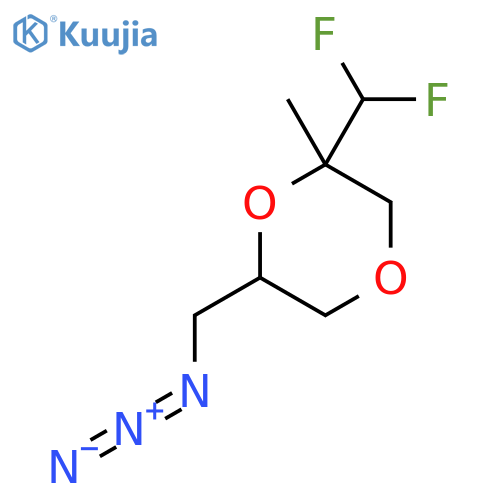 6-(Azidomethyl)-2-(difluoromethyl)-2-methyl-1,4-dioxane structure