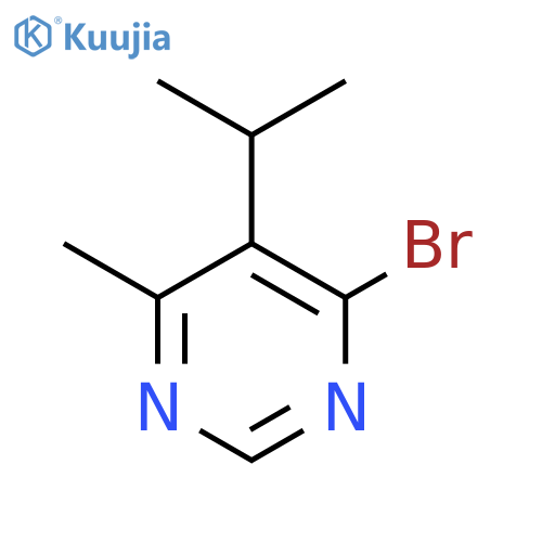 4-bromo-6-methyl-5-(propan-2-yl)pyrimidine structure