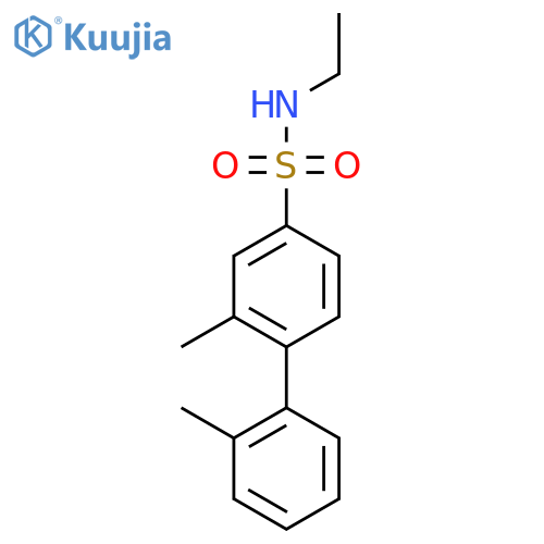 N-ethyl-3-methyl-4-(2-methylphenyl)benzene-1-sulfonamide structure