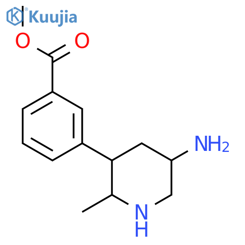 methyl 3-(5-amino-2-methylpiperidin-3-yl)benzoate structure