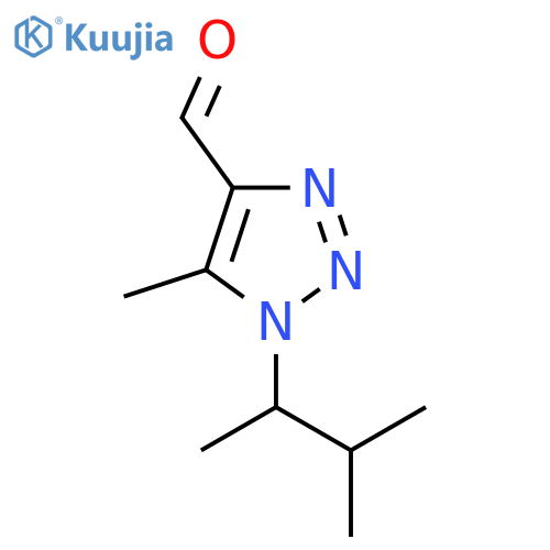 5-methyl-1-(3-methylbutan-2-yl)-1H-1,2,3-triazole-4-carbaldehyde structure