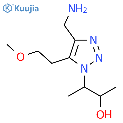 3-4-(aminomethyl)-5-(2-methoxyethyl)-1H-1,2,3-triazol-1-ylbutan-2-ol structure