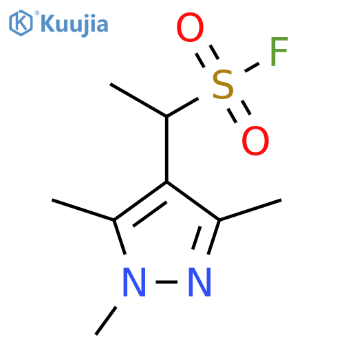 1-(trimethyl-1H-pyrazol-4-yl)ethane-1-sulfonyl fluoride structure