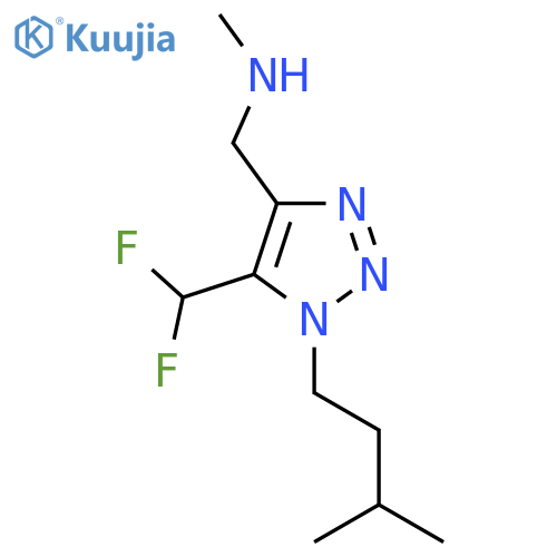 {5-(difluoromethyl)-1-(3-methylbutyl)-1H-1,2,3-triazol-4-ylmethyl}(methyl)amine structure